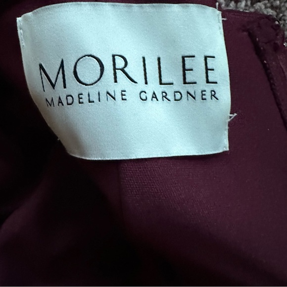 Morilee burgundy/merlot bridesmaids dress - Picture 4 of 7